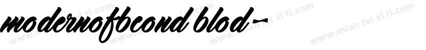modernofbcond blod字体转换